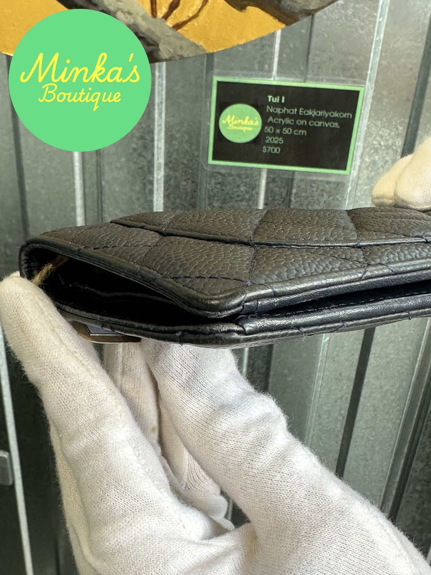 Chanel Quilted Caviar Long Wallet