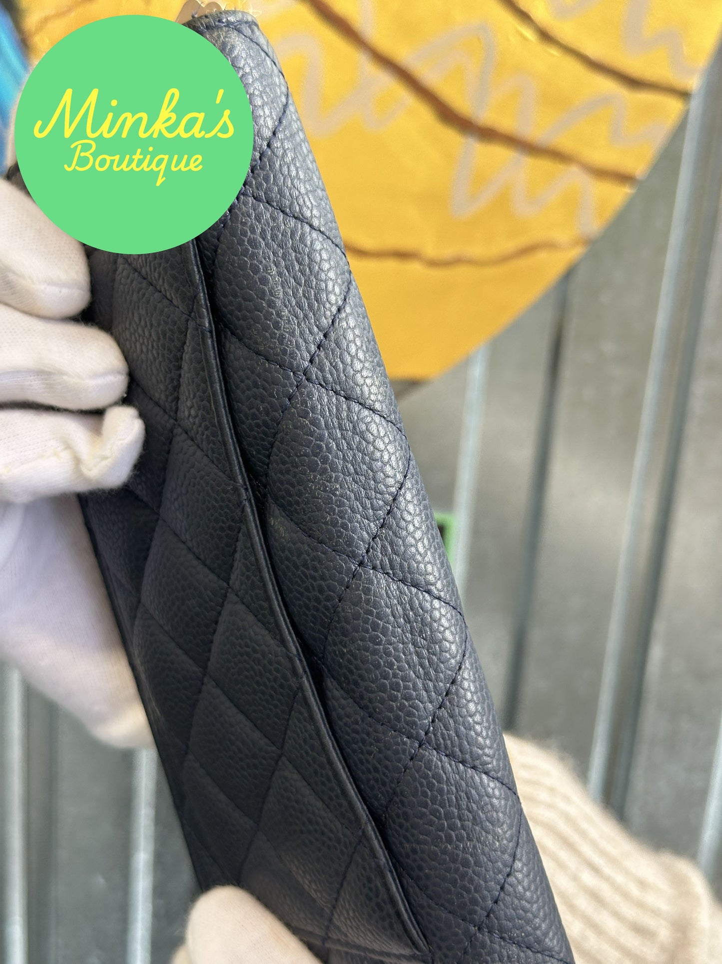 Chanel Quilted Caviar Long Wallet