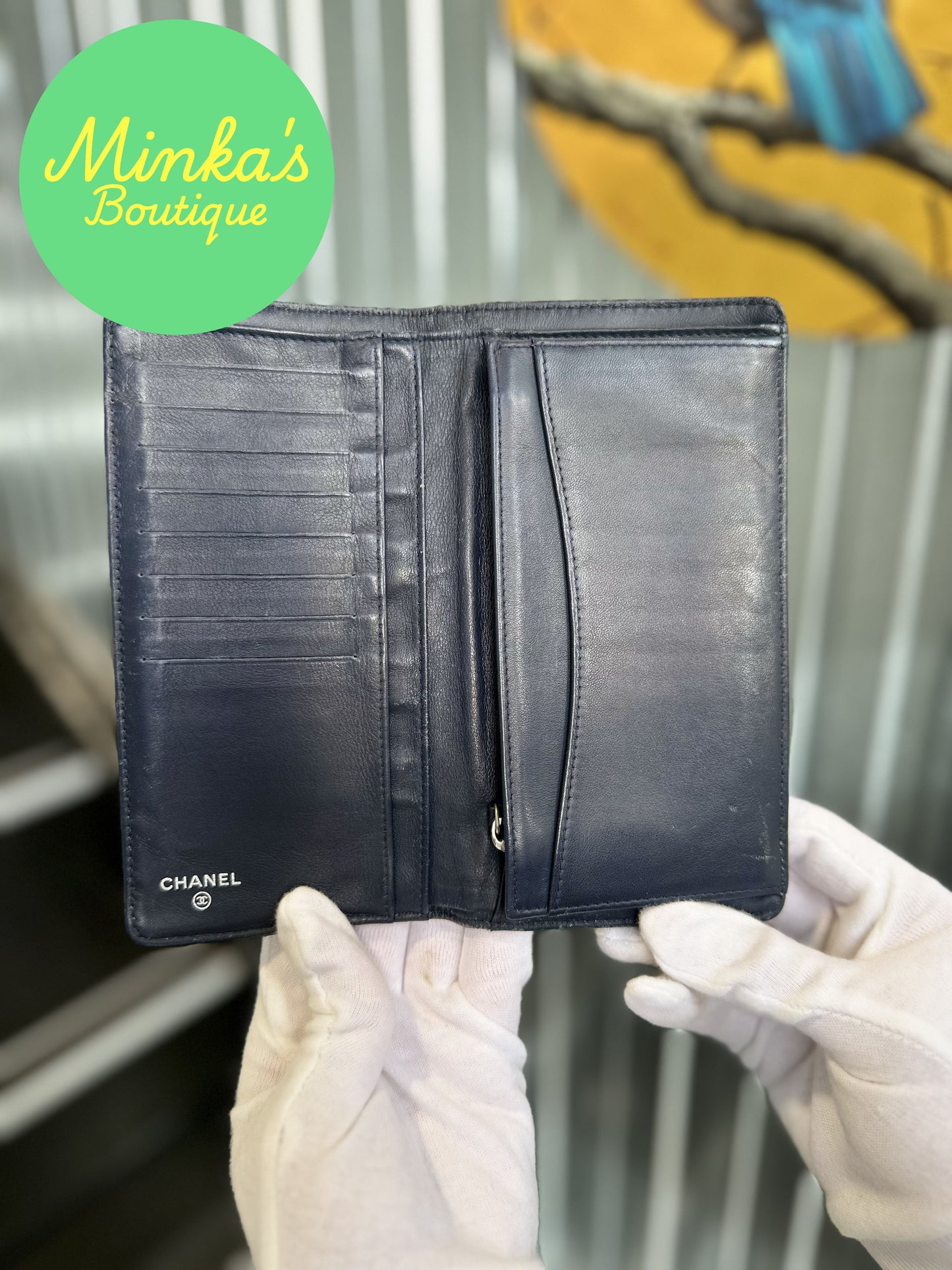 Chanel Quilted Caviar Long Wallet