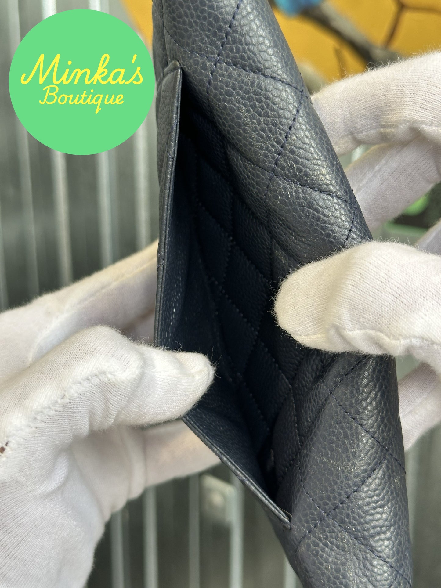 Chanel Quilted Caviar Long Wallet