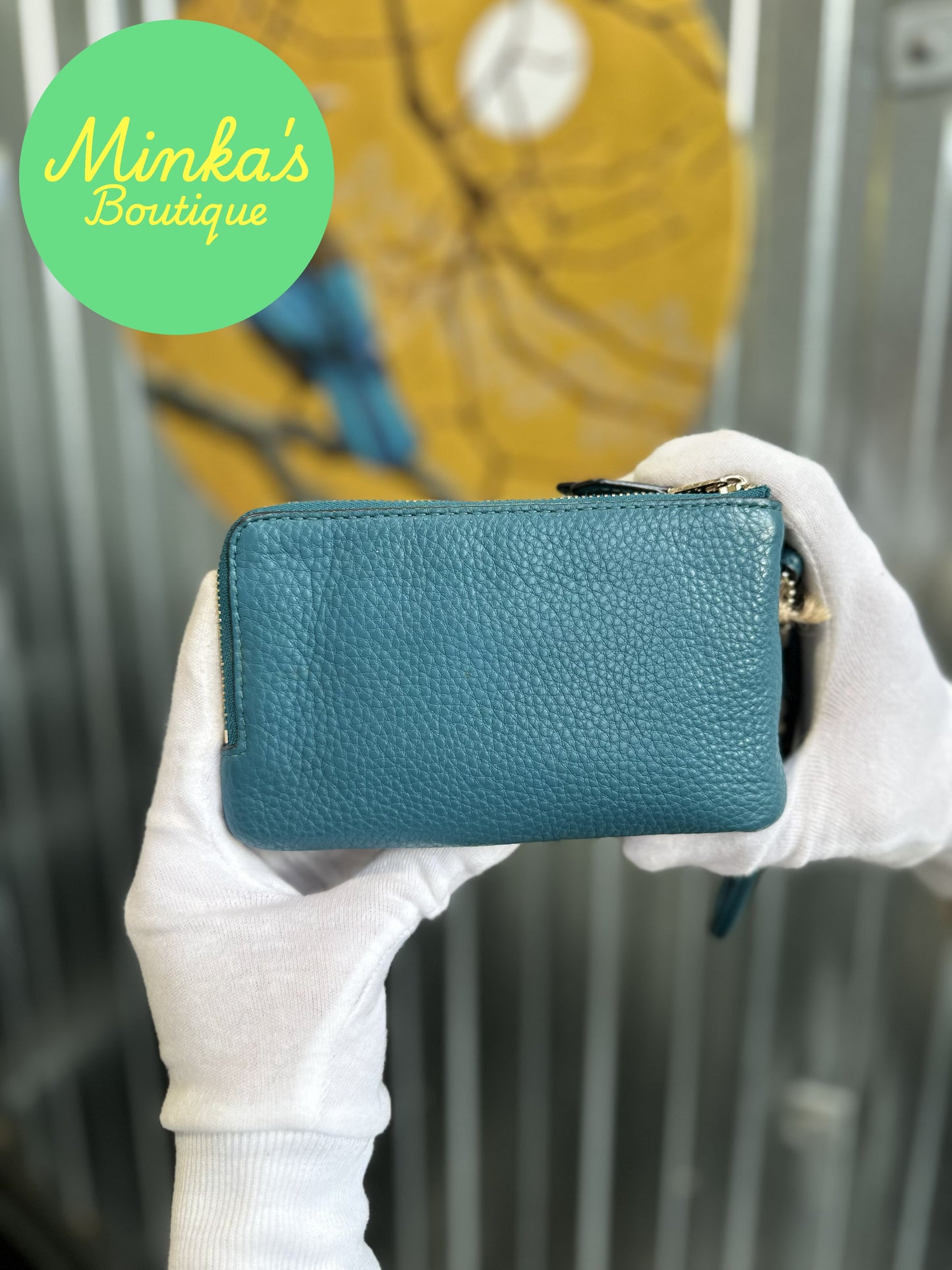 Coach Double Corner Zip Wristlet