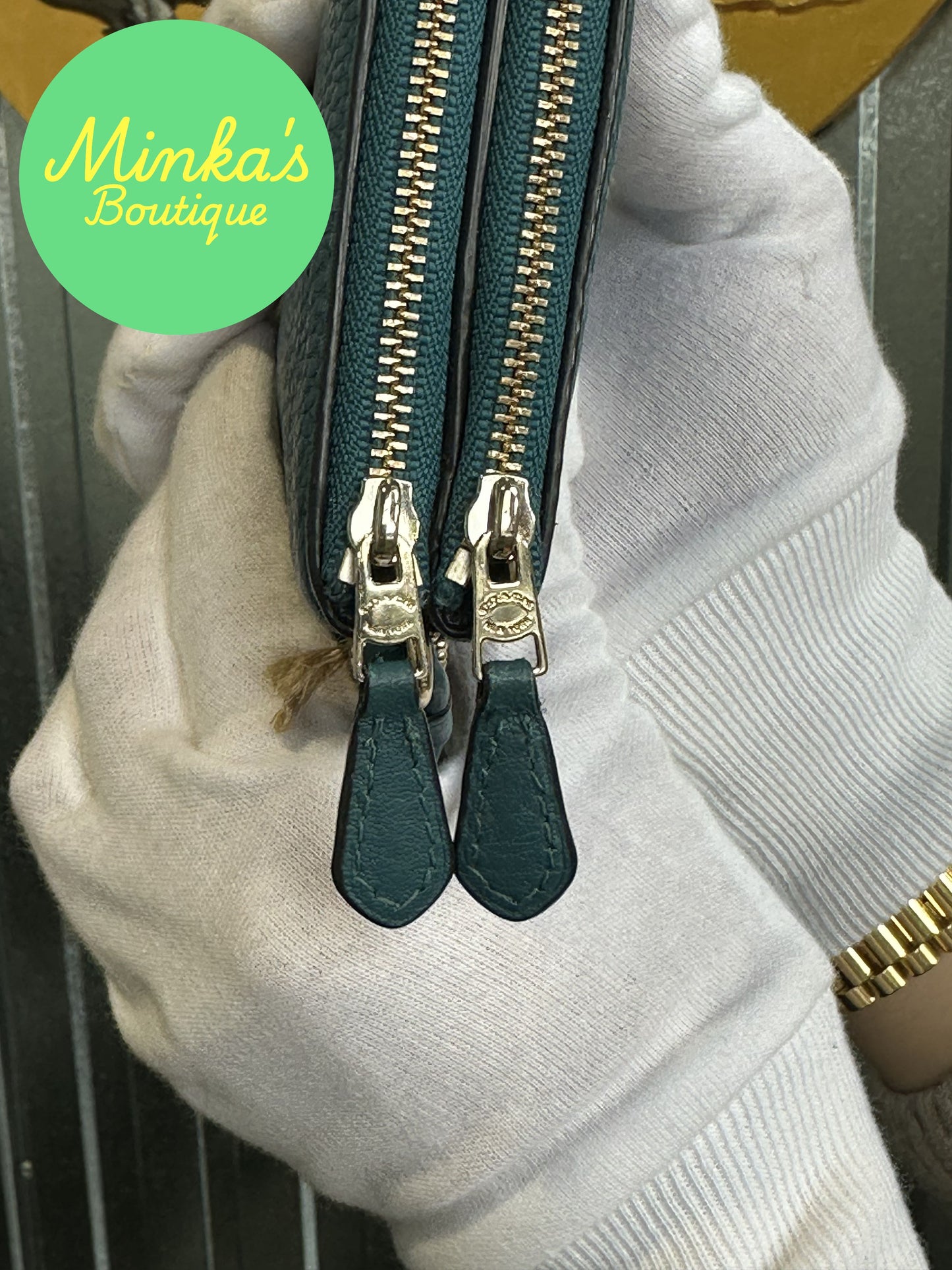 Coach Double Corner Zip Wristlet