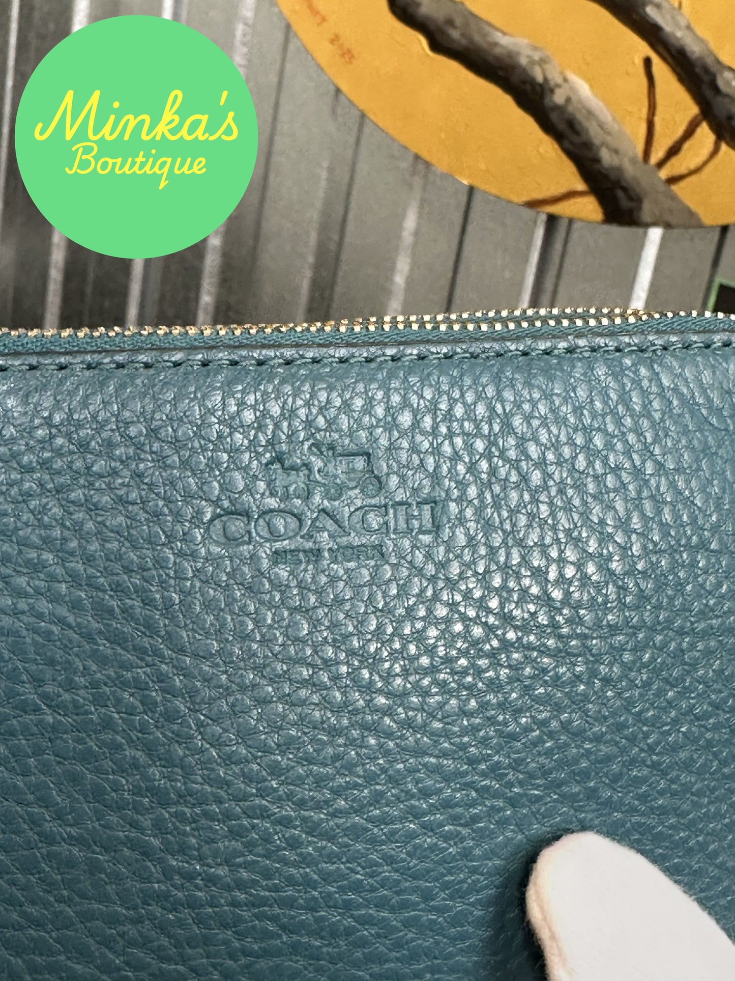 Coach Double Corner Zip Wristlet