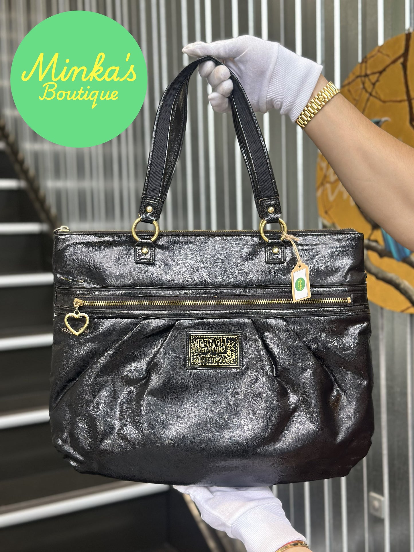 Coach Poppy Daisy Liquid Gloss Tote