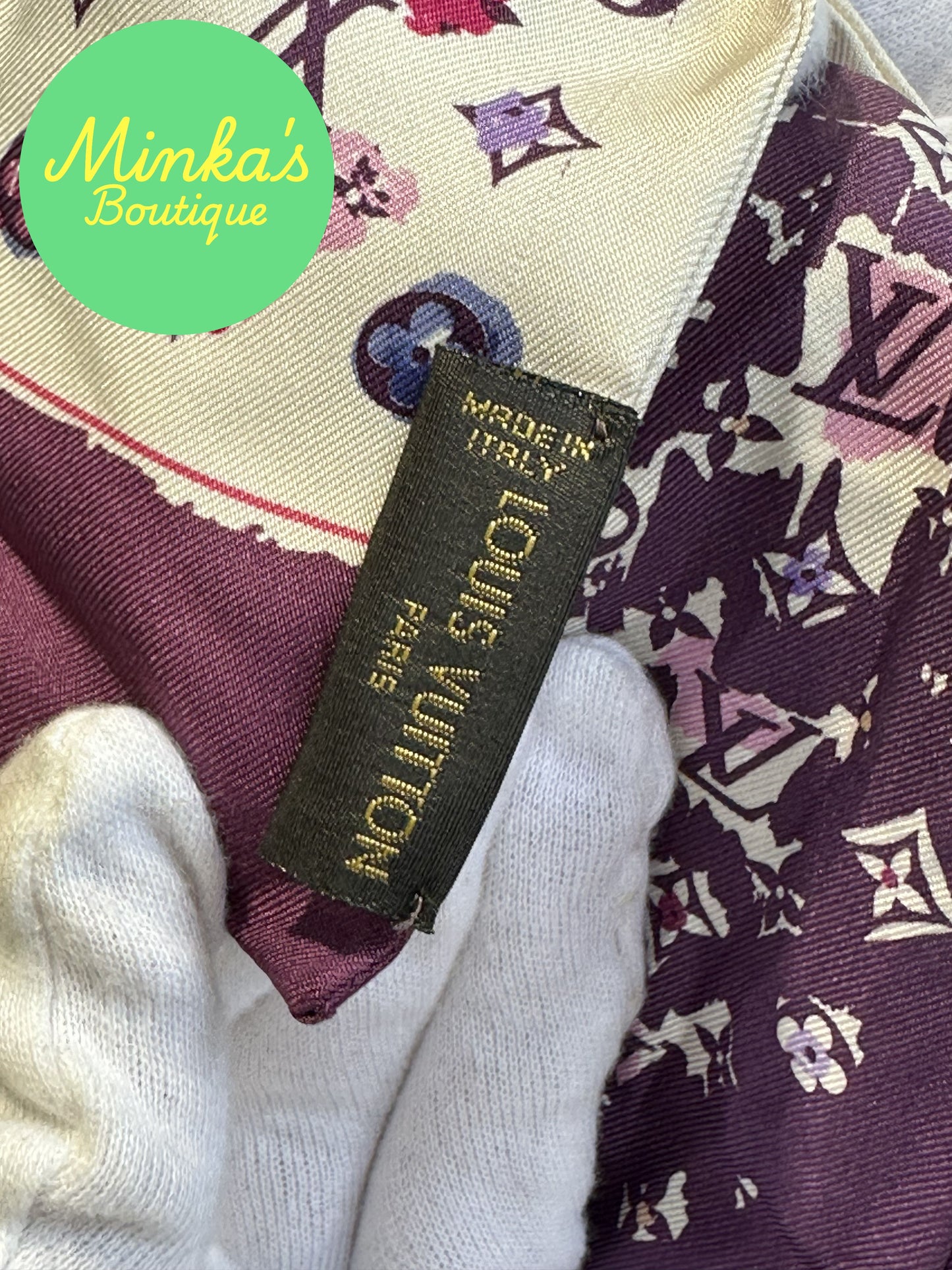 Louis Vuitton Silk Monogram Splash Bandeau