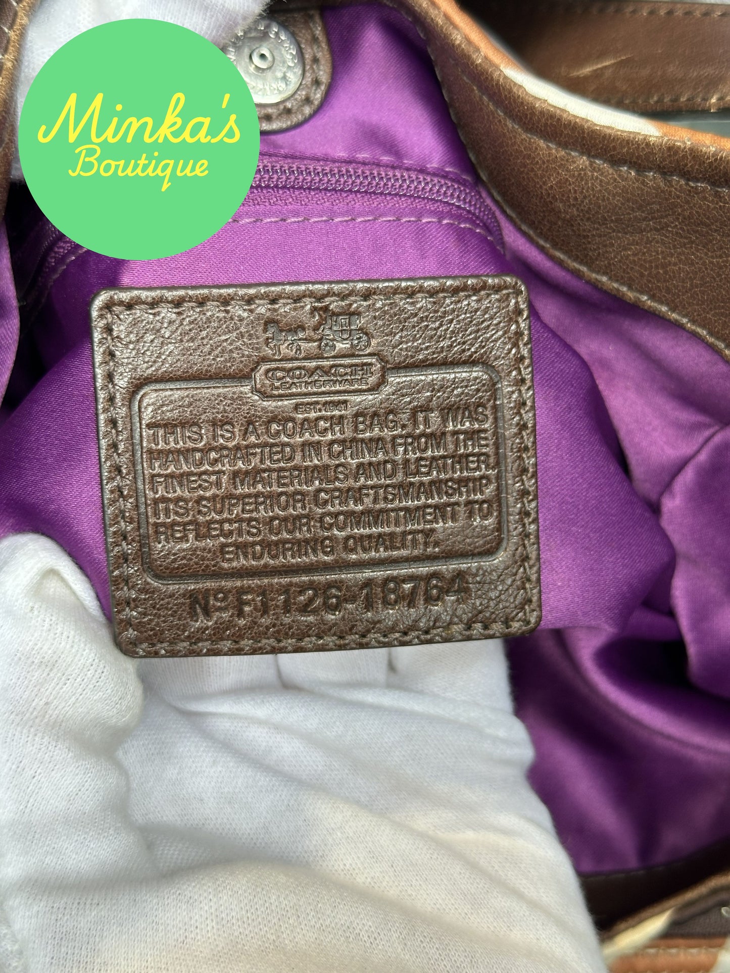 Coach Madison Op Art Bag