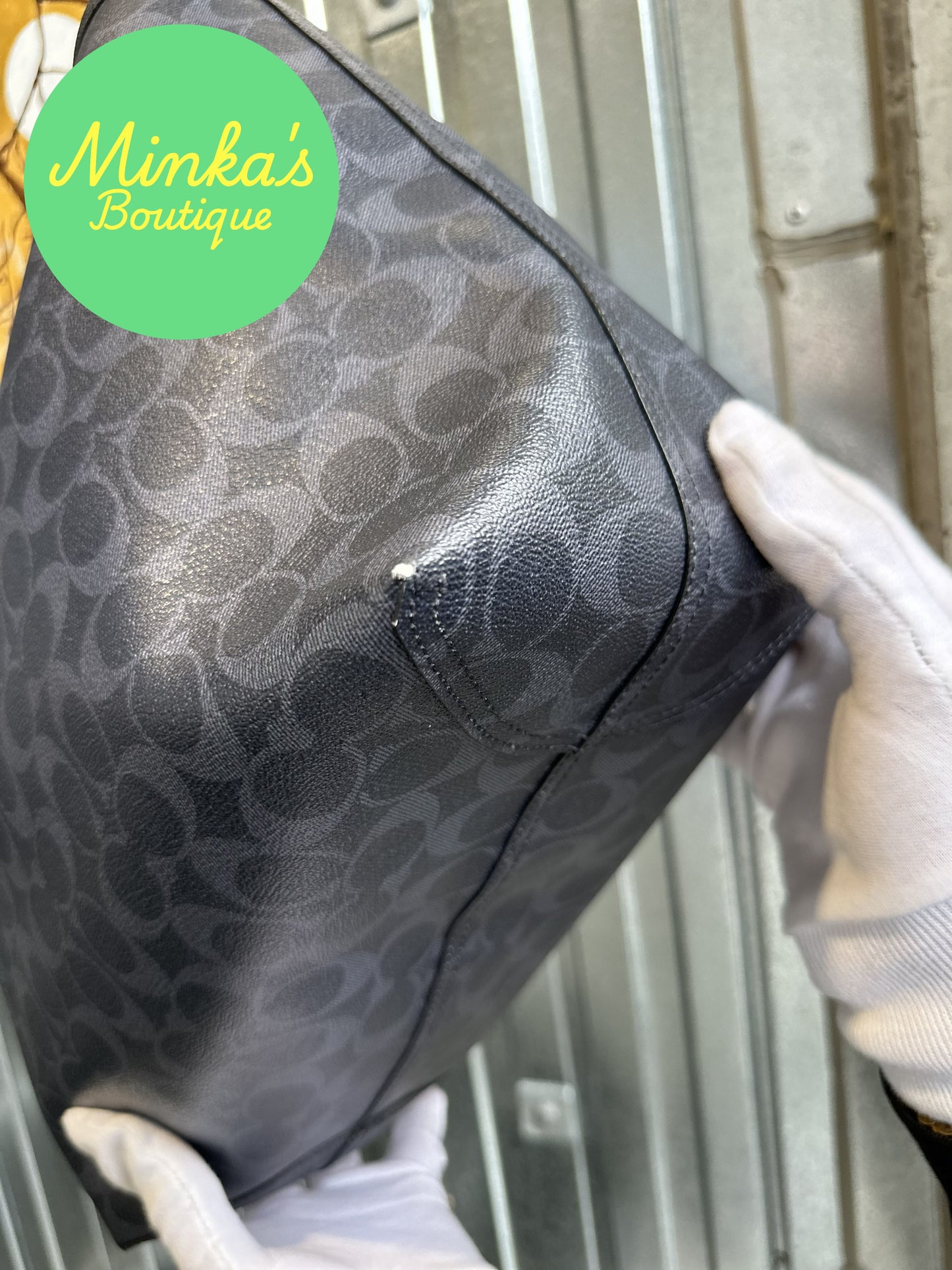 Coach Signature Reversible City Tote