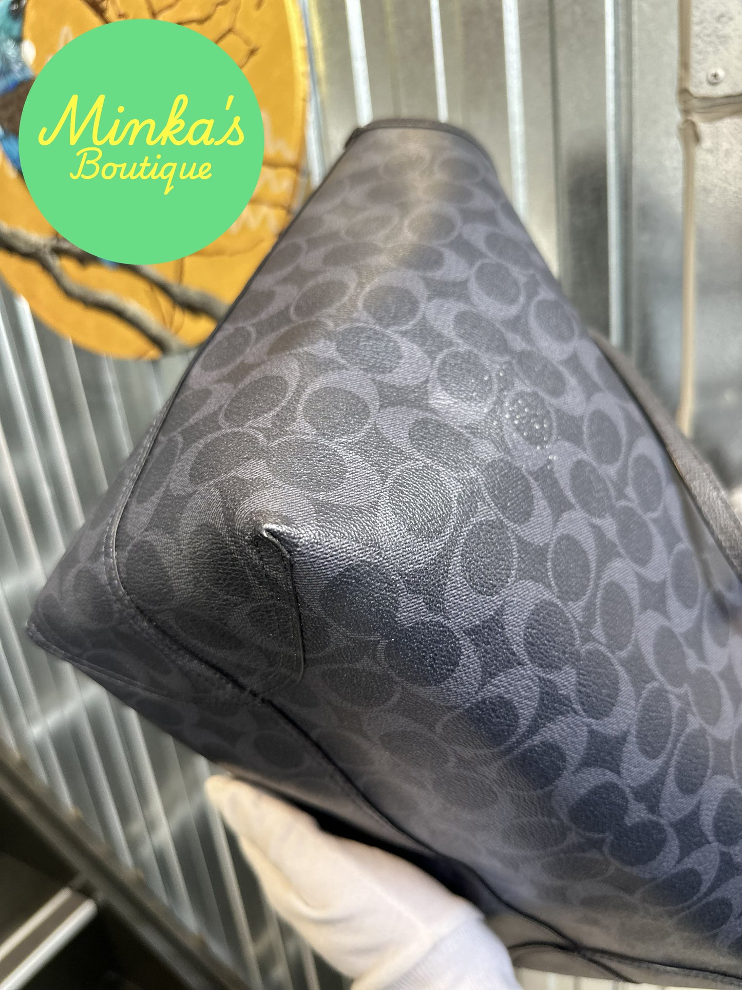 Coach Signature Reversible City Tote
