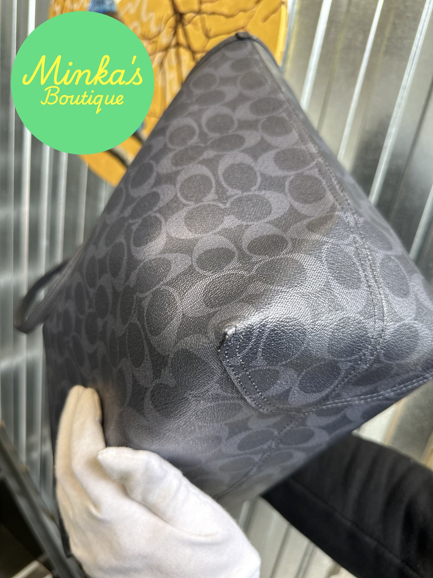 Coach Signature Reversible City Tote