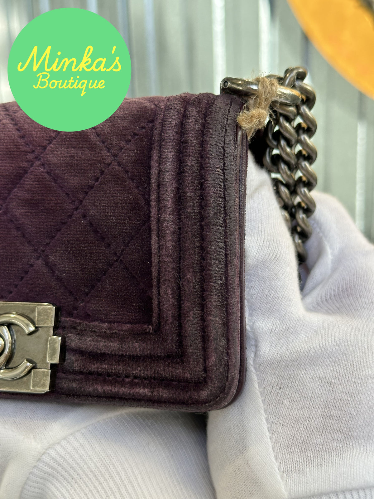 Chanel Velvet Mini Boy Bag