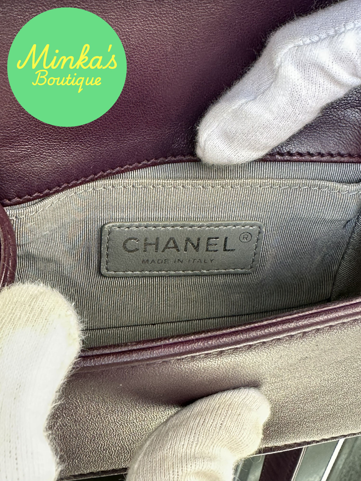 Chanel Velvet Mini Boy Bag