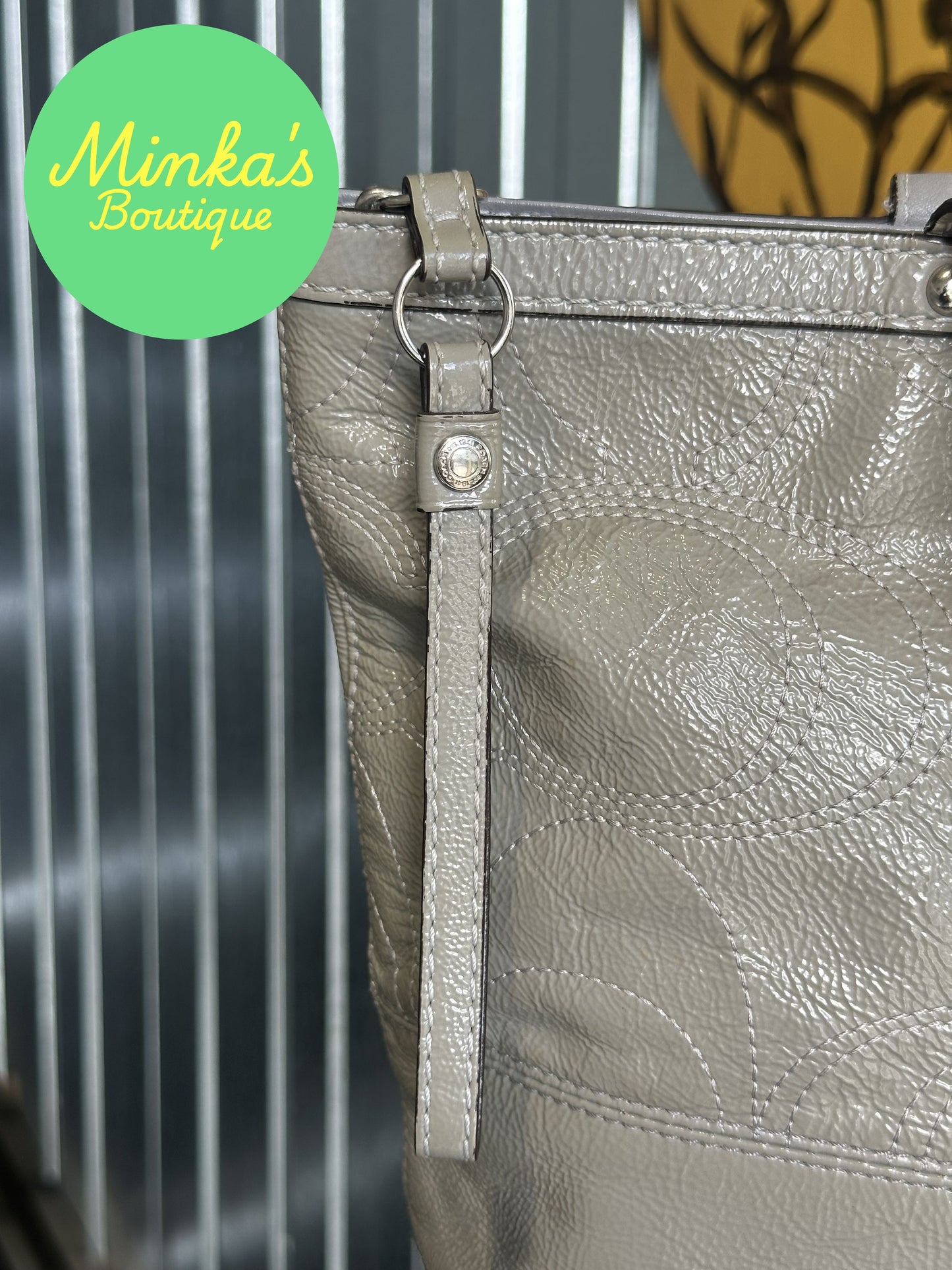 Coach Ashley Signature Patent tote