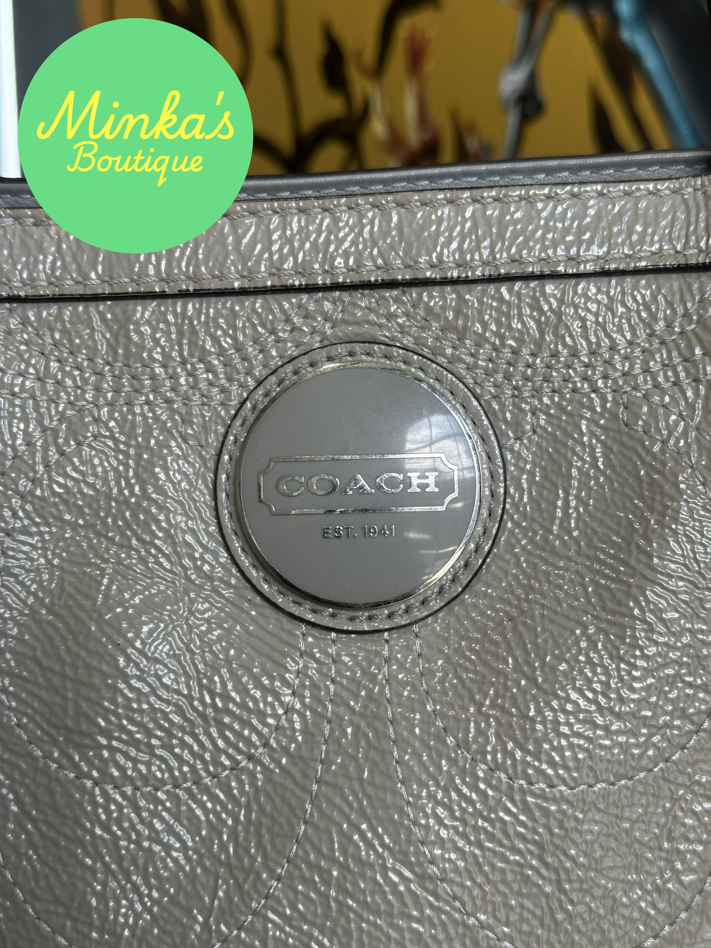 Coach Ashley Signature Patent tote