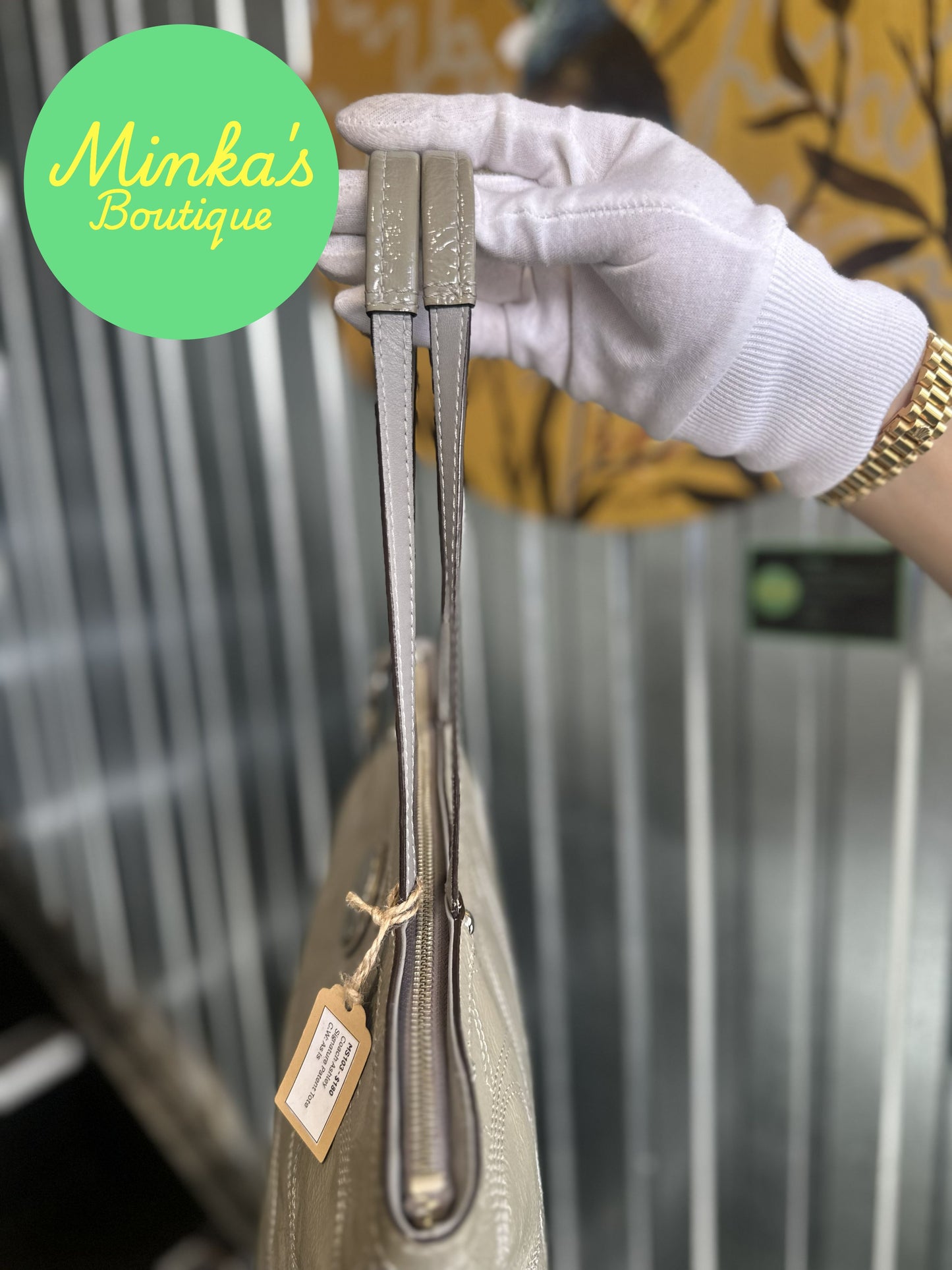 Coach Ashley Signature Patent tote