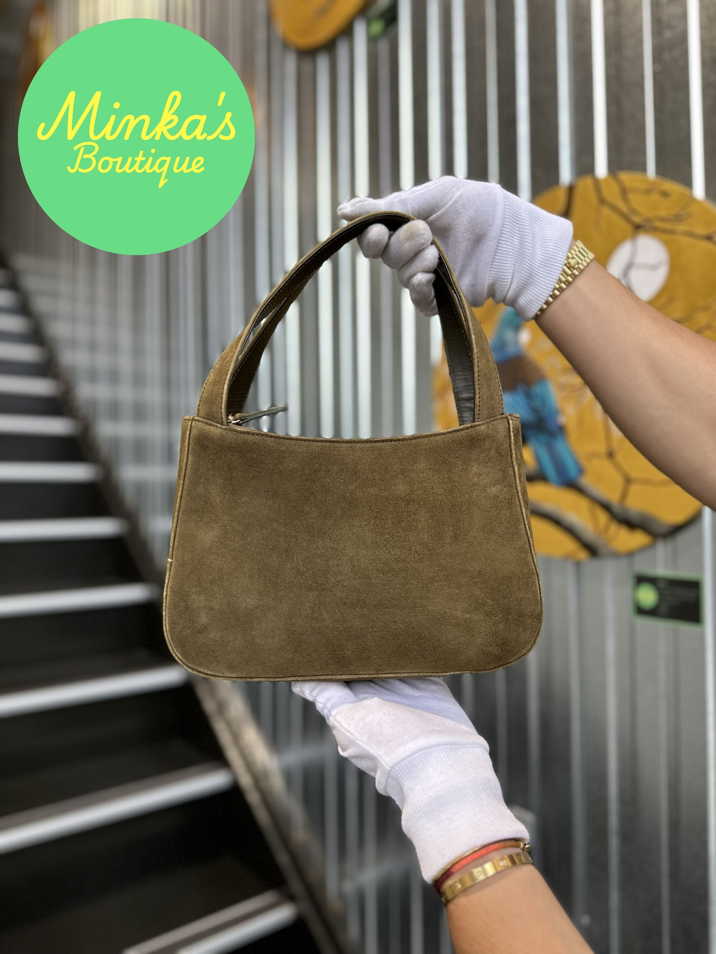 Bally Baguette Suede