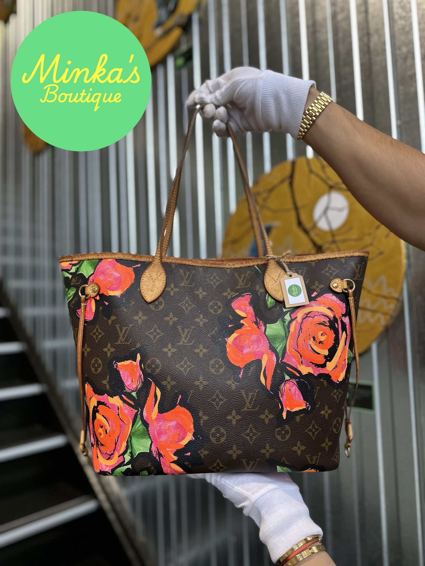 Louis Vuitton Neverfull Roses