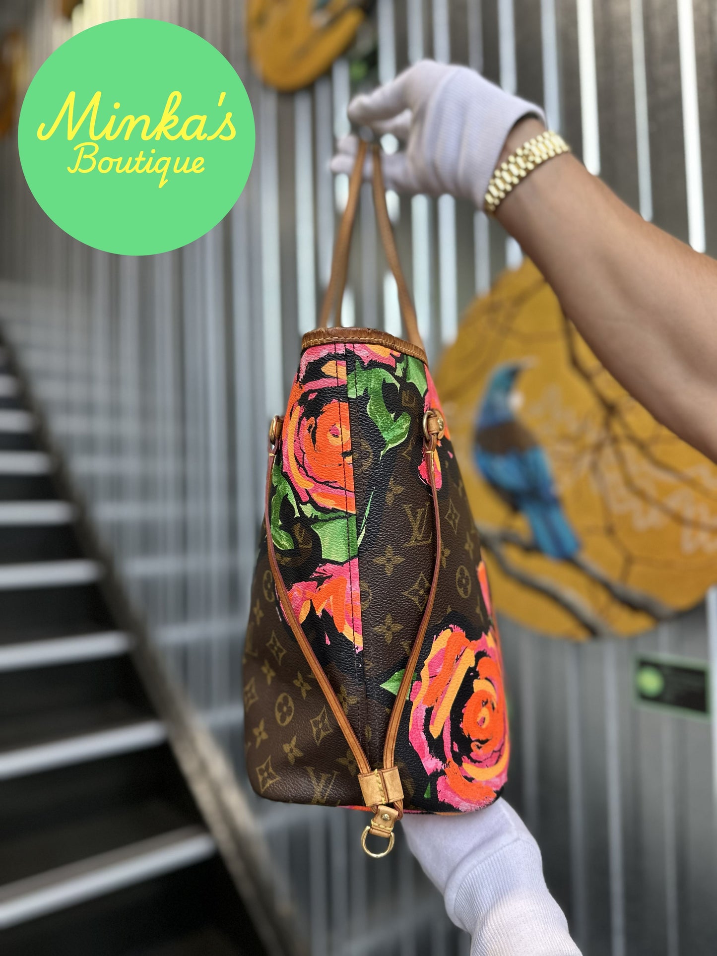 Louis Vuitton Neverfull Roses