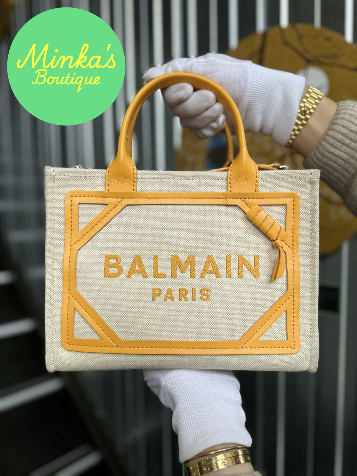 Balmain B-Army Small Shopper Bag