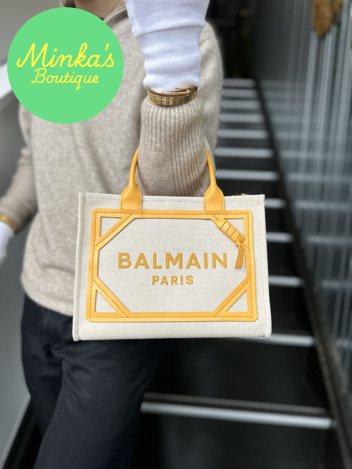 Balmain B-Army Small Shopper Bag