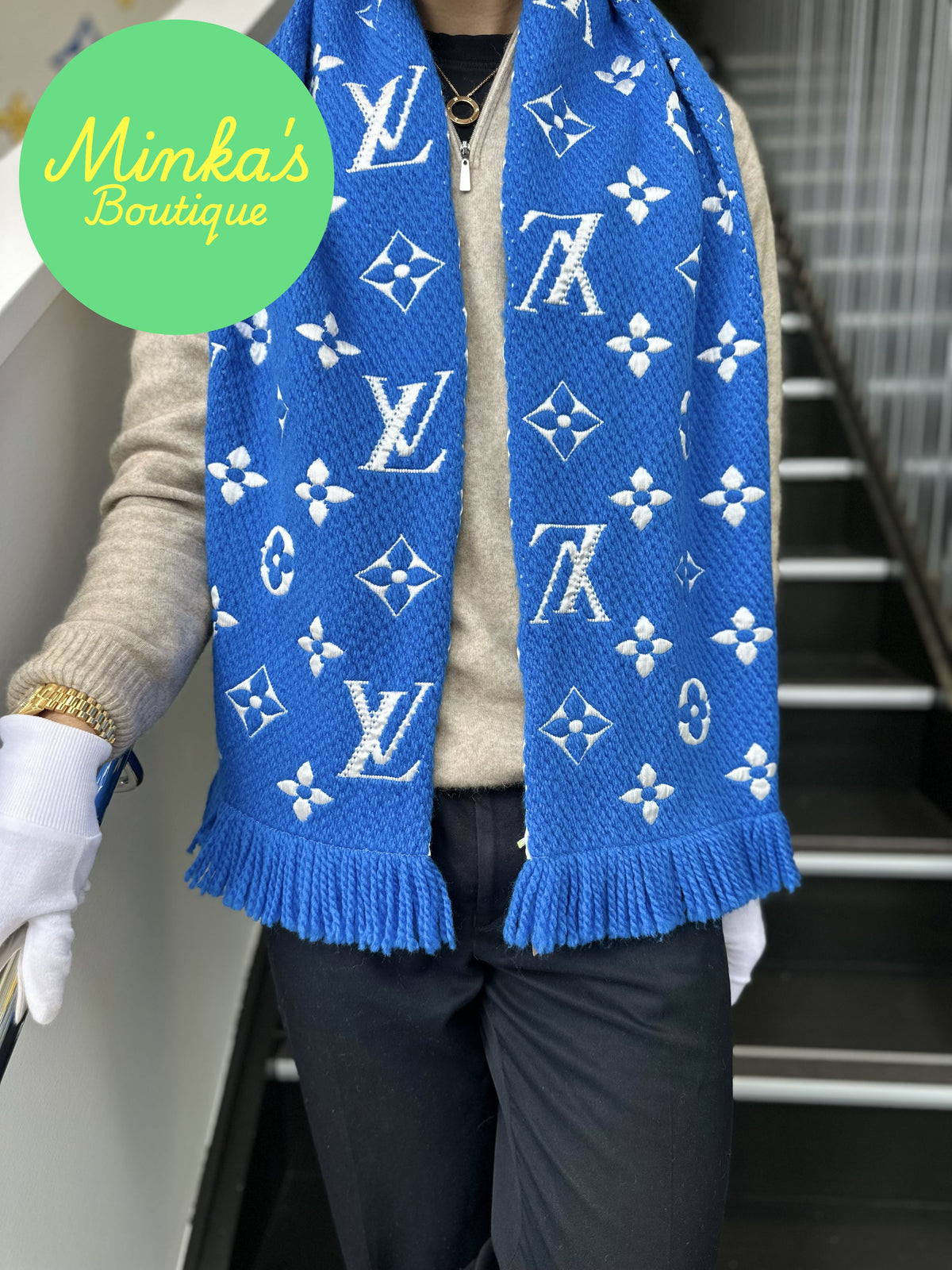 Louis Vuitton Écharpe Logomania Duo Scarf