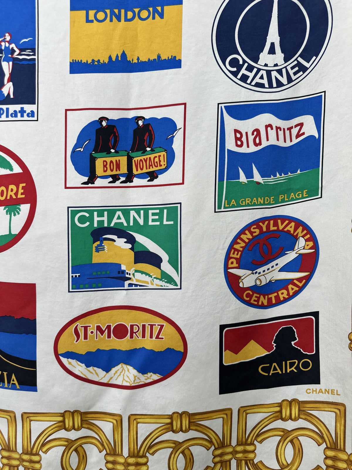 Chanel Bon Voyage Scarf