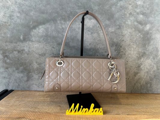 Dior Cannage Quilted Lambskin Leather Shoulder Bag