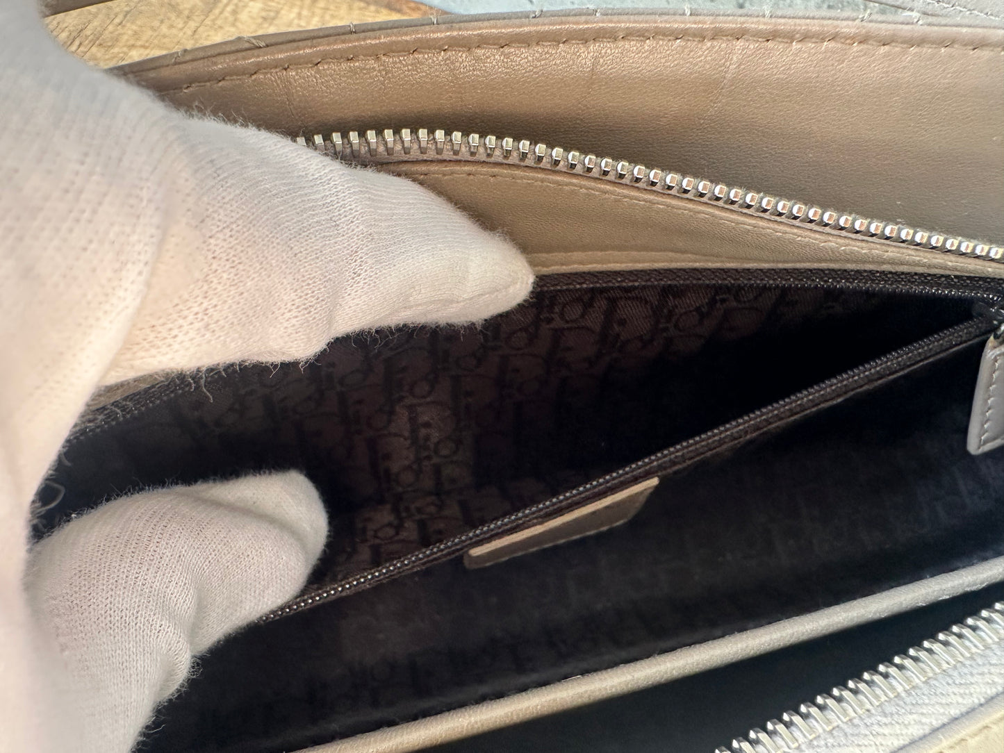 Dior Cannage Quilted Lambskin Leather Shoulder Bag
