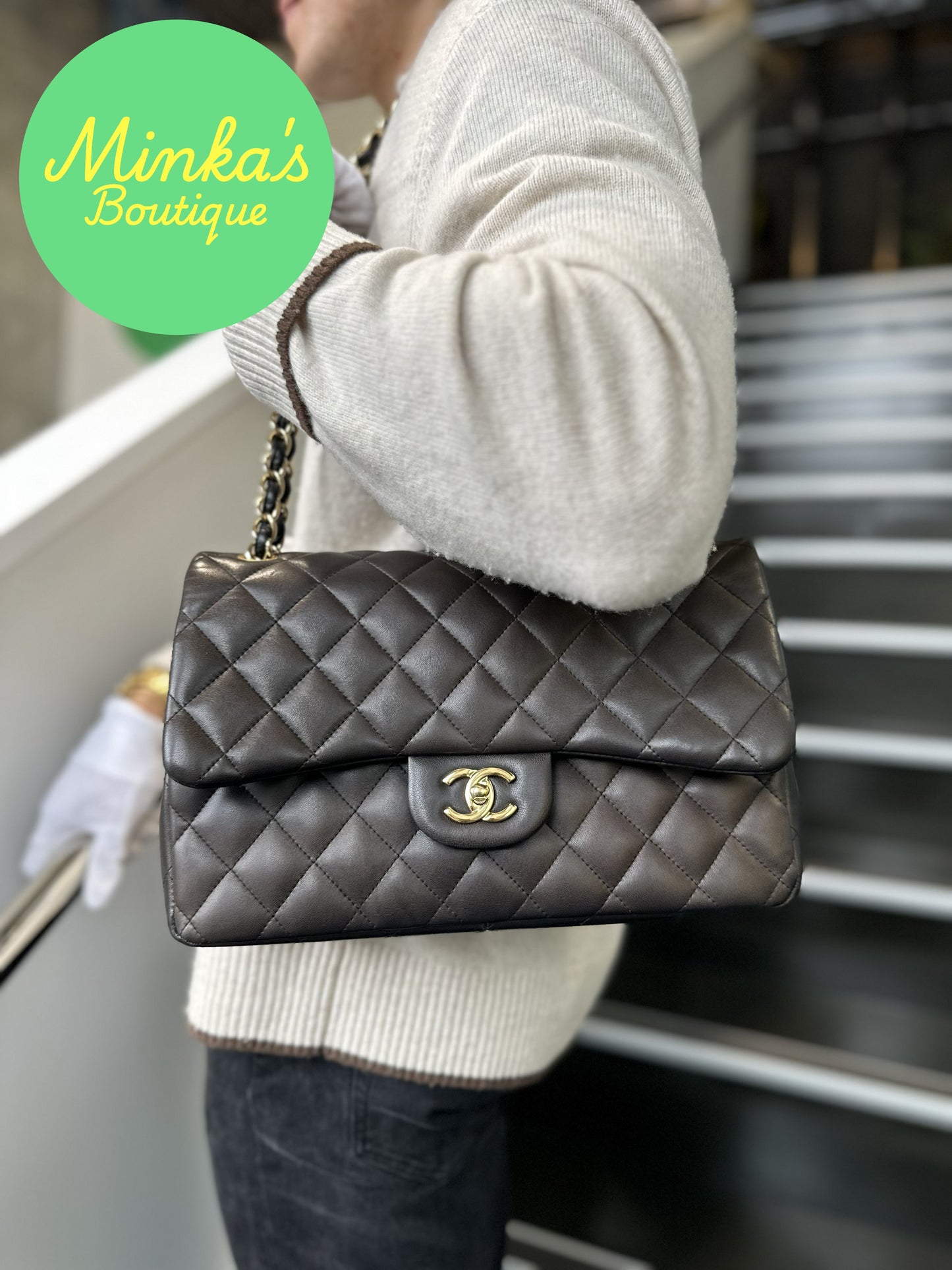 Chanel Jumbo Lambskin Classic Double Flap