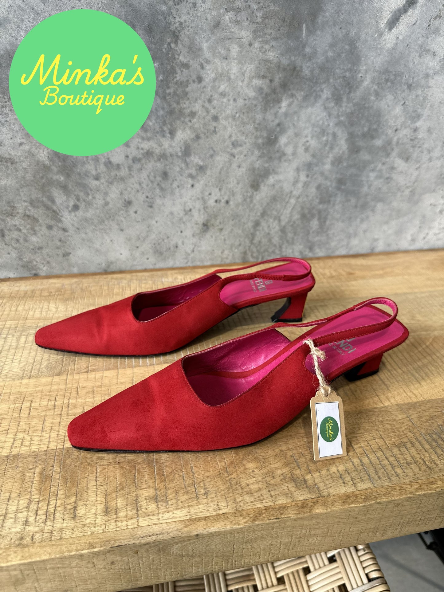 Fendi Slingback Kitten Heel