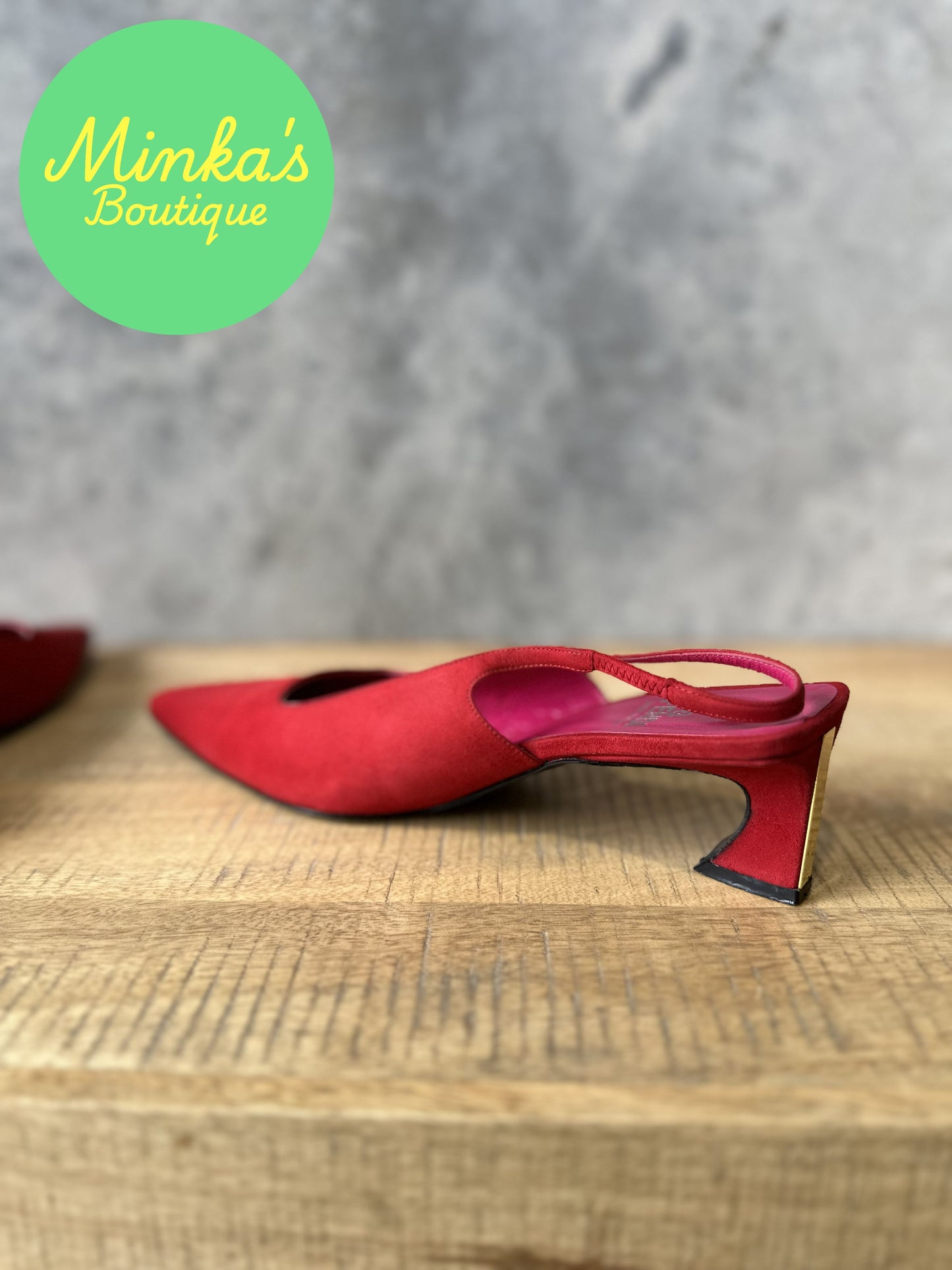 Fendi Slingback Kitten Heel