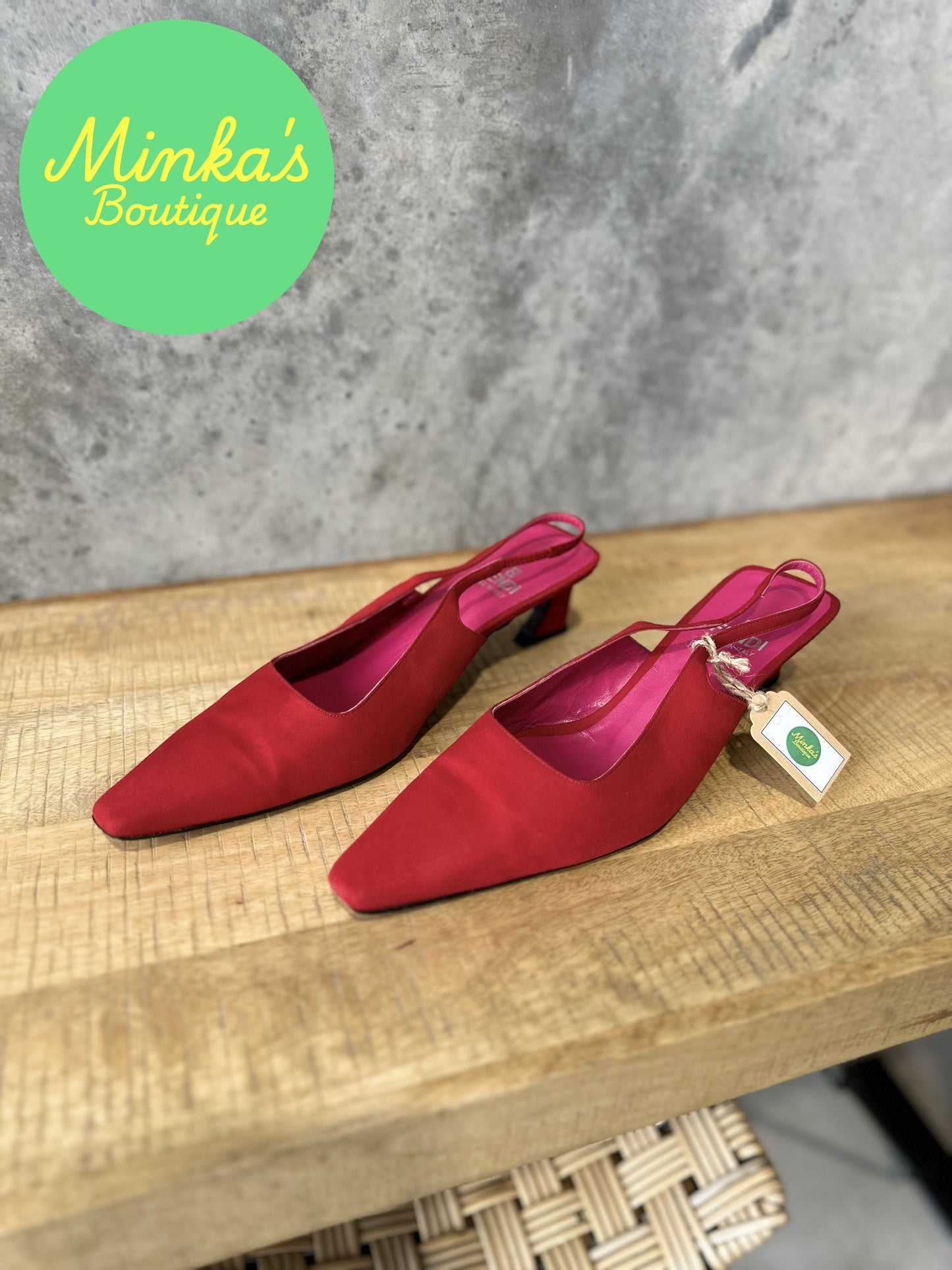 Fendi Slingback Kitten Heel
