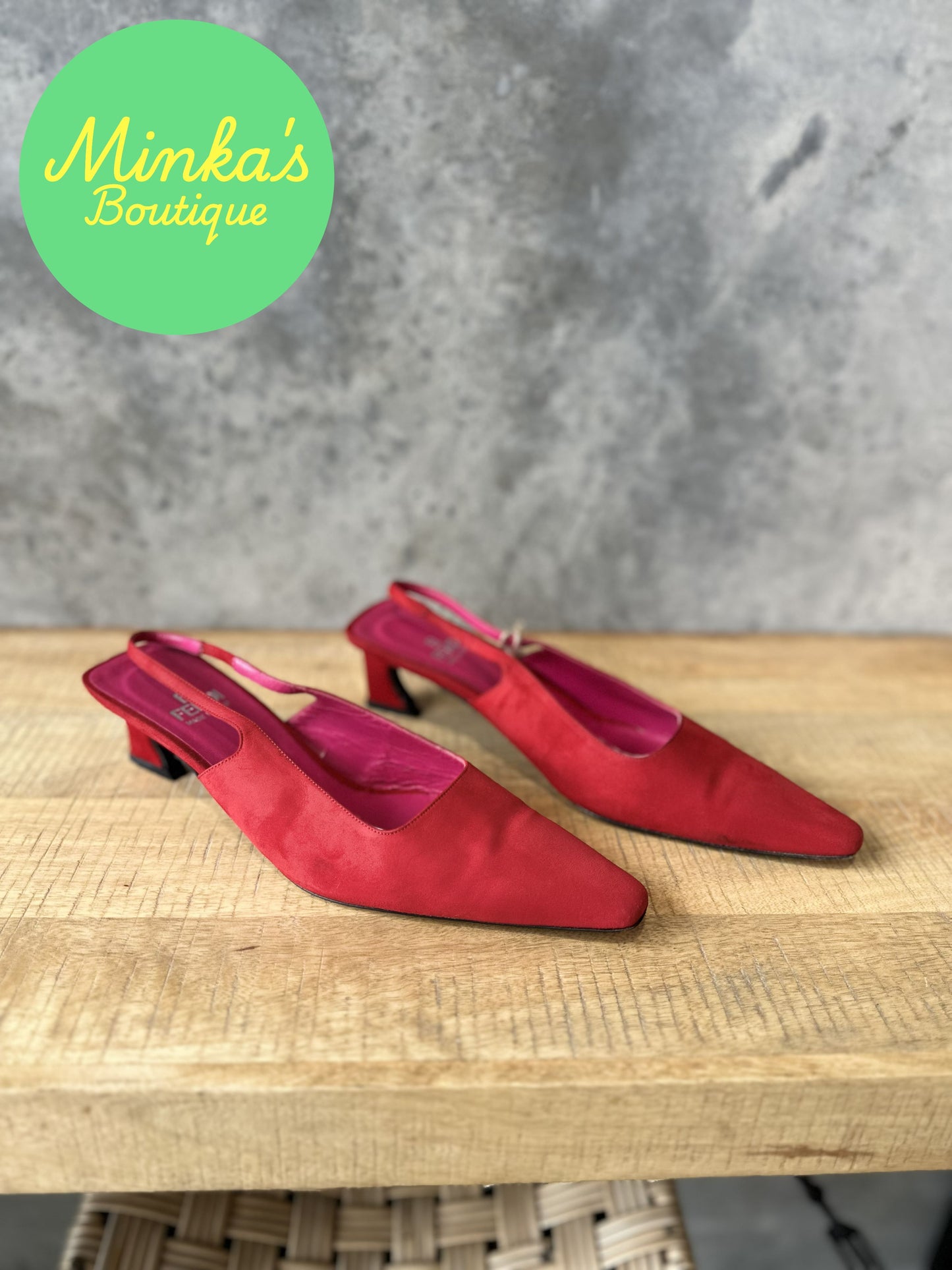 Fendi Slingback Kitten Heel
