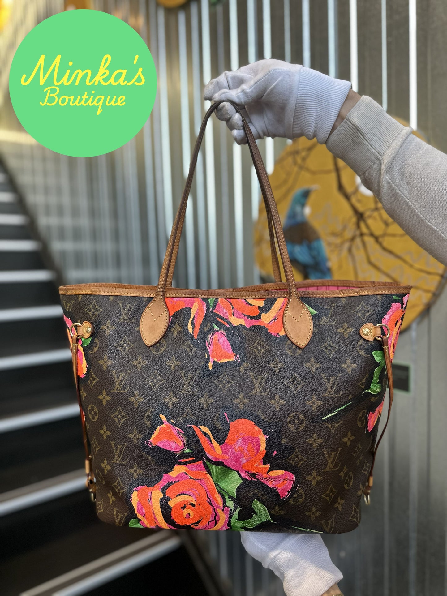 Louis Vuitton Neverfull Roses