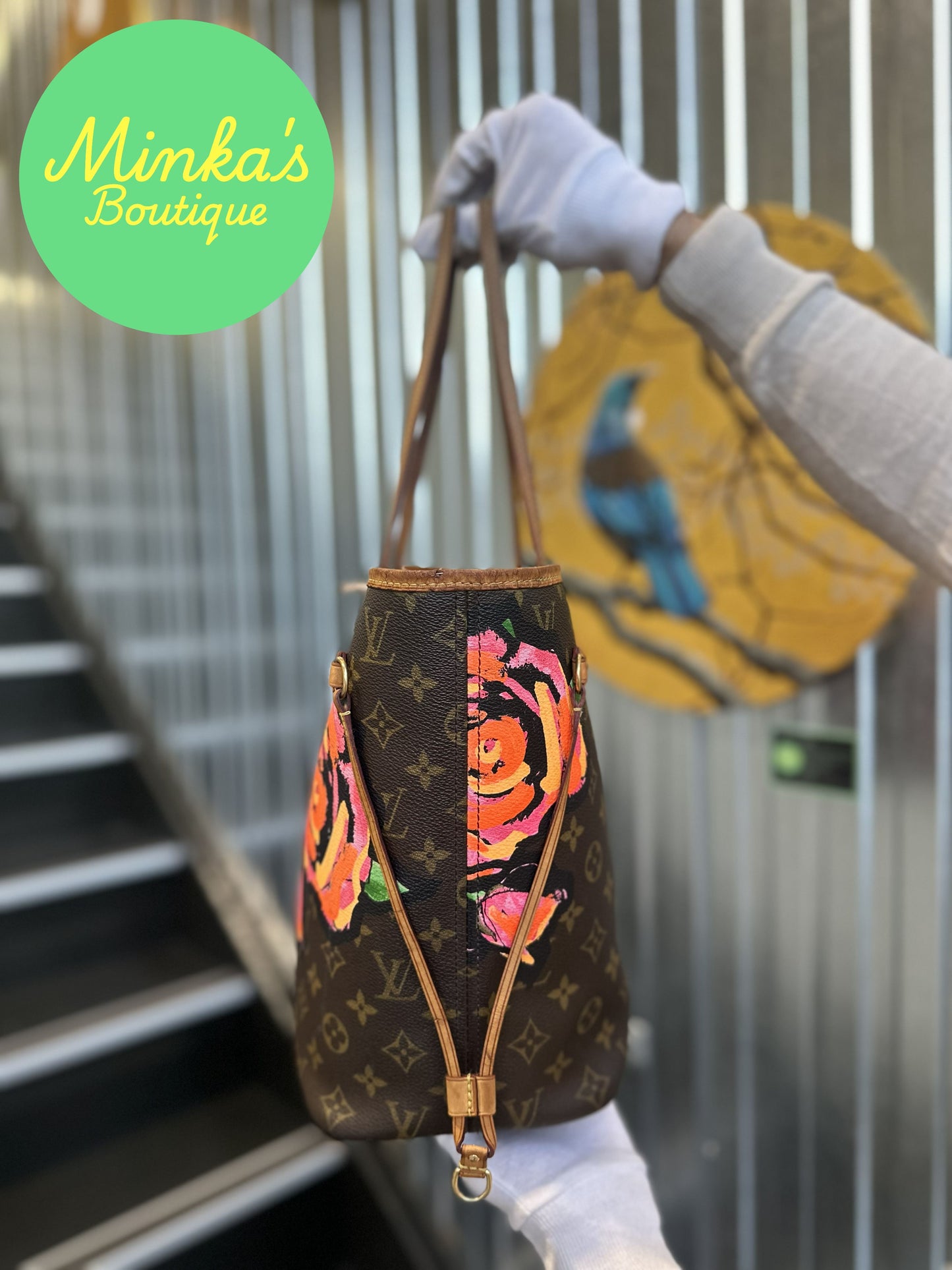Louis Vuitton Neverfull Roses