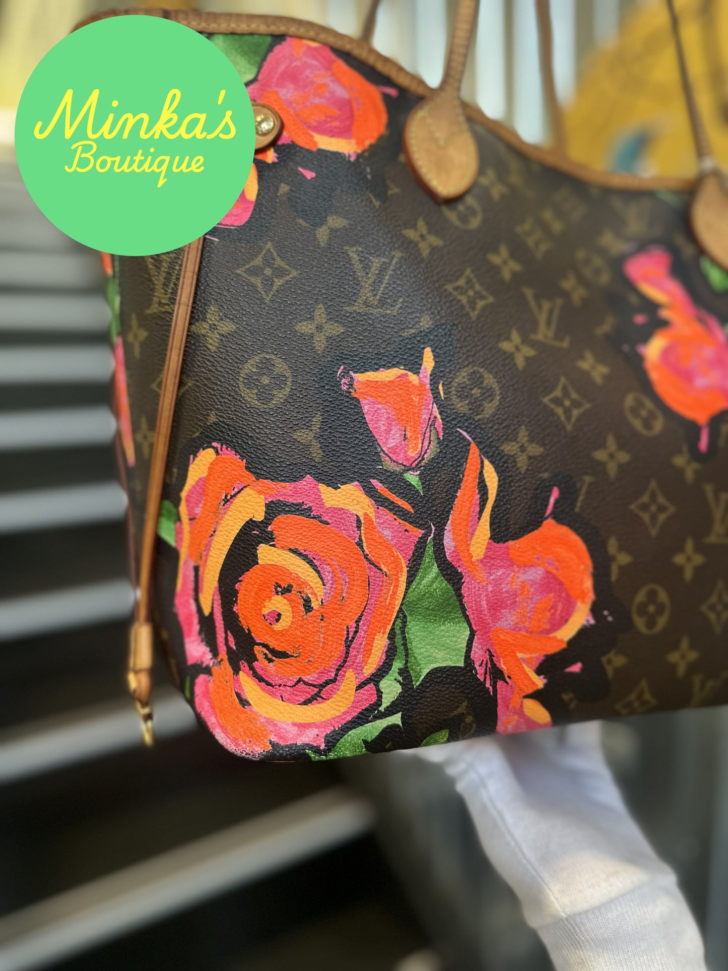 Louis Vuitton Neverfull Roses